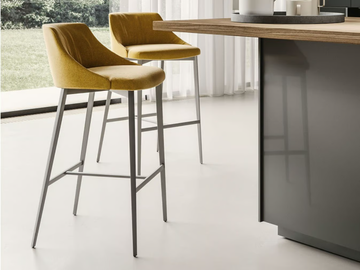 ASANA - High upholstered stool by Ronda Design - view 2